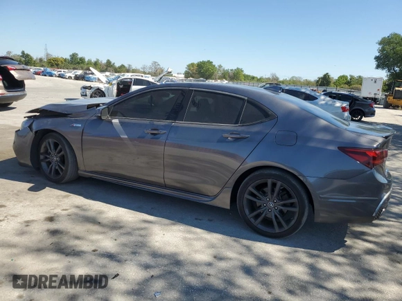 2019 Acura TLX w/A-Spec Pkg with VIN 19UUB3F61KA002234, listed as a Copart auction lot 48674985 with 75,524 mi miles and Non Repairable. Bid and sale history available at carsss.com. Image 2.