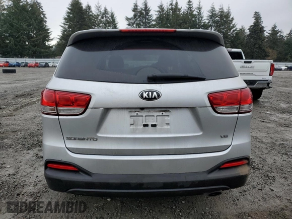 2018 Kia Sorento LX V6 with VIN 5XYPGDA52JG391627, listed as a Copart auction lot 44220725 with 64,109 mi miles and Salvage Title. Bid and sale history available at carsss.com. Image 6.