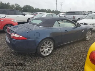 2007 Jaguar XK with VIN SAJDA44B075B03695, listed as a Copart auction lot 74978034 with 0 mi miles and Salvage Title. Bid and sale history available at carsss.com. Image 3.