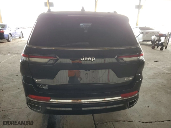 2022 Jeep Grand Cherokee L Overland with VIN 1C4RJJDG2N8517990, listed as a Copart auction lot 44748235 with 37,719 mi miles and Salvage Title. Bid and sale history available at carsss.com. Image 6.
