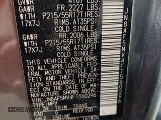 2015 Nissan Juke S with VIN JN8AF5MV4FT560296, listed as a Copart auction lot 53938395 with 171,618 mi miles and Salvage Title. Bid and sale history available at carsss.com. Image 13.