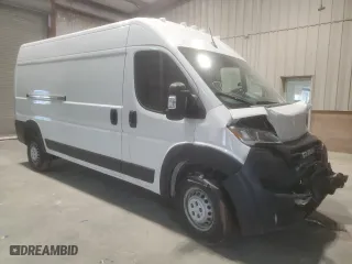 2025 Ram ProMaster Cargo Van Tradesman with VIN 3C6LRVDG5SE512703, listed as a Copart auction lot 43508015 with 0 mi miles and Clean Title. Bid and sale history available at carsss.com. Image 4.