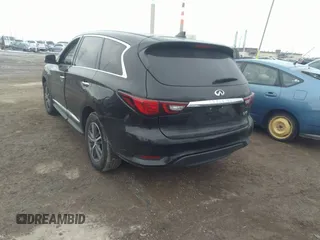 2019 Infiniti QX60 LUXE with VIN 5N1DL0MN0KC549550, listed as a IAAI auction lot 41622372 with 67,263 mi miles. Bid and sale history available at carsss.com. Image 3.