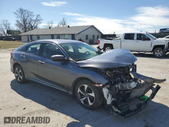 2020 Honda Civic LX z VIN 2HGFC2F63LH538928, wystawiony jako Copart lot #48202695 z przebiegiem 46 390 mil mil oraz Szkoda całkowita • Salvage title. Historia ofert i sprzedaży dostępna na DreamBid. Obrazek 4.