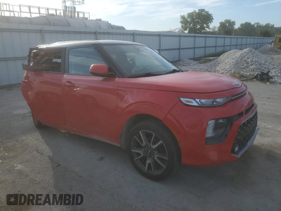 2021 Kia Soul GT-Line with VIN KNDJ63AU3M7742993, listed as a Copart auction lot 68825924 with Not Provided miles and Salvage Title. Bid and sale history available at DreamBid. Image 4.