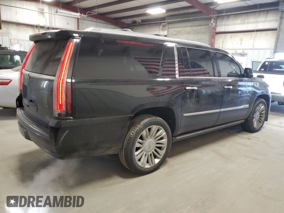 2015 Cadillac Escalade ESV Platinum z VIN 1GYS4UKJ7FR606162, wystawiony jako Copart lot #41988655 z przebiegiem 252 337 mil mil oraz Szkoda całkowita • Salvage title. Historia ofert i sprzedaży dostępna na DreamBid. Obrazek 3.