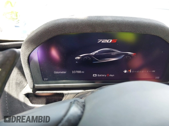2019 McLaren 720S z VIN SBM14DCA2KW002960, wystawiony jako IAAI lot #41902025 z przebiegiem 10 788 mil mil oraz . Historia ofert i sprzedaży dostępna na DreamBid. Obrazek 15.