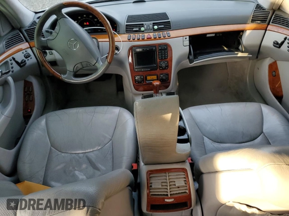 2001 Mercedes-Benz S 320/430/500 with VIN WDBNG70J01A180593, listed as a Copart auction lot 87868835 with 156,759 mi miles and Salvage Title. Bid and sale history available at carsss.com. Image 8.