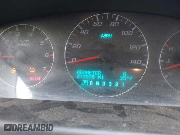 2008 Chevrolet Impala LT with VIN 2G1WC583581302857, listed as a IAAI auction lot 41602210 with 212,895 mi miles and . Bid and sale history available at DreamBid. Image 15.