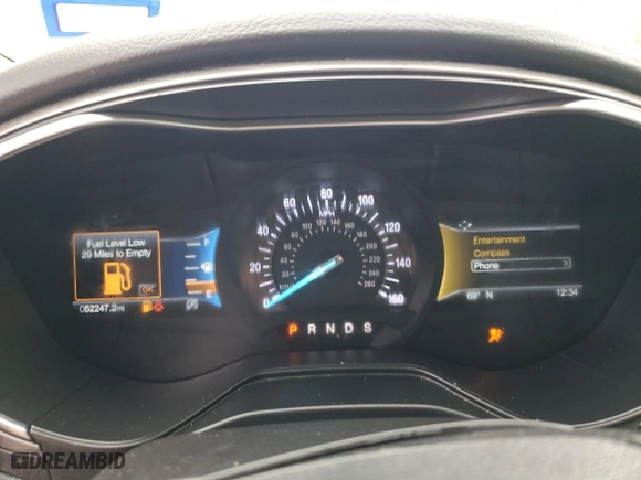 2019 Ford Fusion SE with VIN 3FA6P0HDXKR198401, listed as a Copart auction lot 43046895 with 52,247 mi miles and Clean Title. Bid and sale history available at carsss.com. Image 9.