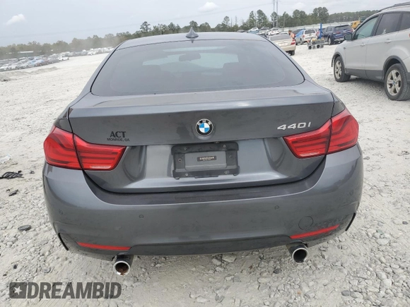2018 BMW 4 Series 440i with VIN WBA4J5C51JBF07689, listed as a Copart auction lot 79044244 with 138,562 mi miles and Salvage Title. Bid and sale history available at DreamBid. Image 6.