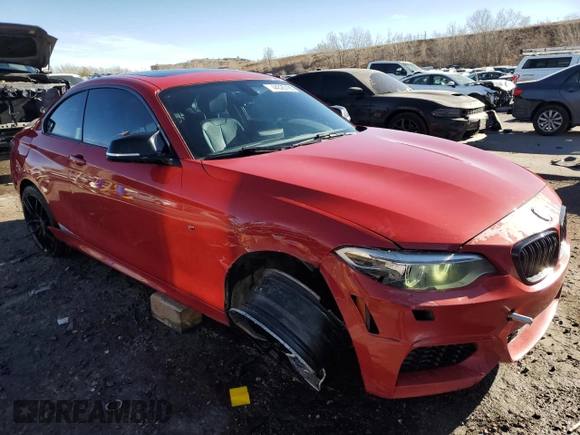 2015 BMW 2 Series M235i xDrive with VIN WBA1J9C52FVX99298, listed as a Copart auction lot 44325195 with 120,545 mi miles and Salvage Title. Bid and sale history available at carsss.com. Image 4.