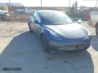 2023 Tesla Model 3 with VIN 5YJ3E1EA3PF678825, listed as a IAAI auction lot 41283153 with 8,607 mi miles. Bid and sale history available at carsss.com. Image 1.