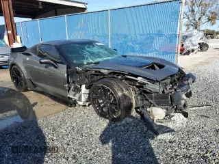 2016 Chevrolet Corvette Z06 3LZ with VIN 1G1YU2D64G5606750, listed as a Copart auction lot 85672634 with 52,227 mi miles and Salvage Title. Bid and sale history available at carsss.com. Image 4.