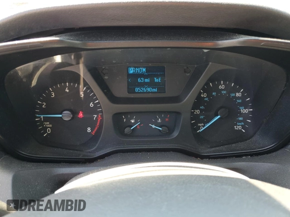 2015 Ford Transit Cargo with VIN 1FTNR1ZM5FKA66614, listed as a Copart auction lot 70069244 with 52,690 mi miles and Salvage Title. Bid and sale history available at DreamBid. Image 9.