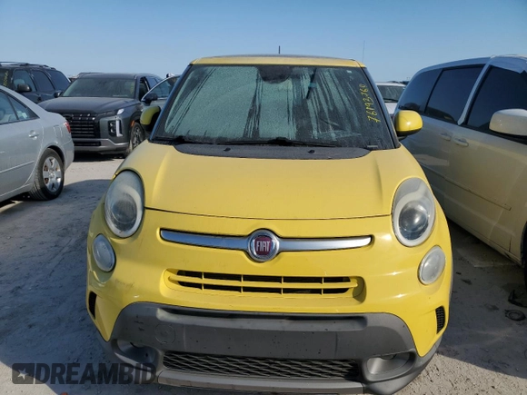 2014 FIAT 500L Trekking with VIN ZFBCFADH8EZ013585, listed as a Copart auction lot 76193764 with 0 mi miles and Salvage Title. Bid and sale history available at carsss.com. Image 5.