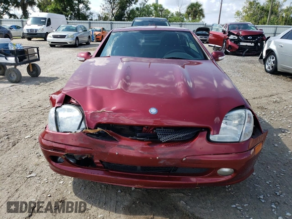 2002 Mercedes-Benz SLK-Class 2.3L Kompressor with VIN WDBKK49F32F243947, listed as a Copart auction lot 68308554 with 60,116 mi miles and Salvage Title. Bid and sale history available at carsss.com. Image 5.