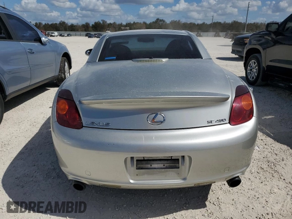 2002 Lexus SC 430 with VIN JTHFN48Y420031315, listed as a Copart auction lot 77133524 with Not Provided miles and Non Repairable. Bid and sale history available at DreamBid. Image 6.