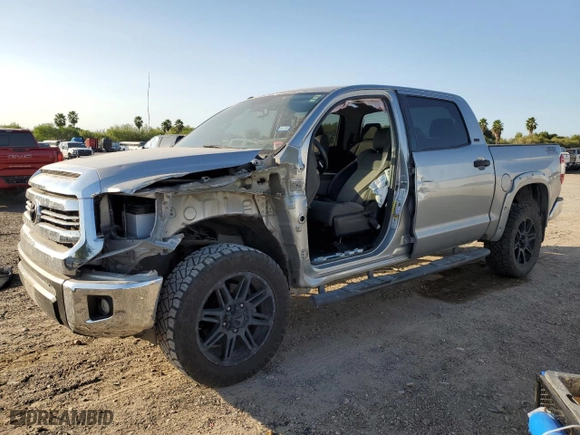2017 Toyota Tundra 2WD SR5 with VIN 5TFEM5F12HX119128, listed as a Copart auction lot 80928754 with 105,396 mi miles and Salvage Title. Bid and sale history available at carsss.com. Image 1.
