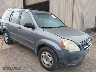 2006 Honda CR-V LX with VIN SHSRD68506U404787, listed as a IAAI auction lot 42001551 with 136,534 mi miles. Bid and sale history available at carsss.com. Image 1.