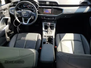 2022 Audi Q3 S line Premium with VIN WA1DECF37N1048323, listed as a Copart auction lot 53668575 with 27,493 mi miles and Salvage Title. Bid and sale history available at carsss.com. Image 8.