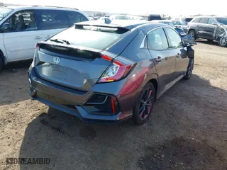 2021 Honda Civic Hatchback EX with VIN SHHFK7H63MU410108, listed as a IAAI auction lot 41610894 with 52,753 mi miles. Bid and sale history available at carsss.com. Image 4.