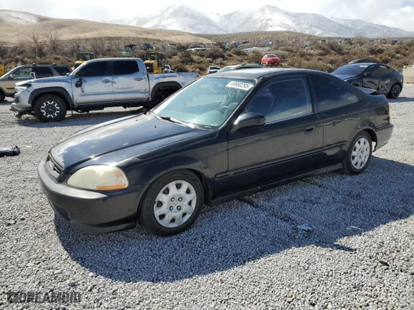 1997 Honda Civic EX with VIN 1HGEJ8141VL126104, listed as a Copart auction lot 48980395 with 210,250 mi miles and Salvage Title. Bid and sale history available at carsss.com. Image 1.