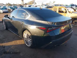 2023 Lexus IS with VIN JTHDA1D25P5125507, listed as a IAAI auction lot 41430942 with 17,453 mi miles. Bid and sale history available at carsss.com. Image 3.
