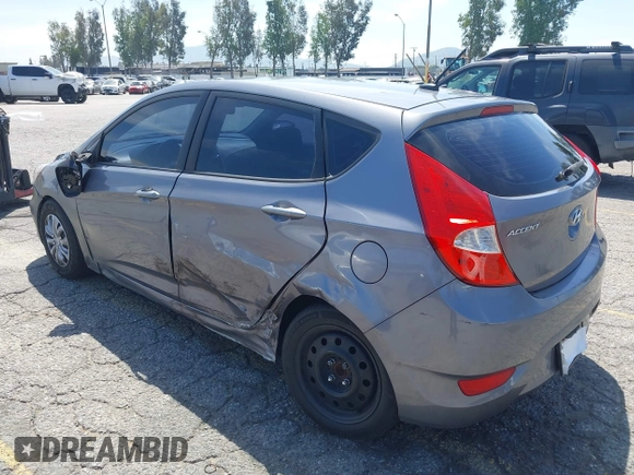 2016 Hyundai Accent SE with VIN KMHCT5AE4GU251193, listed as a IAAI auction lot 42087776 with 188,309 mi miles. Bid and sale history available at carsss.com. Image 3.