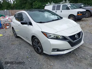 2019 Nissan LEAF SL Plus with VIN 1N4BZ1CP0KC312288, listed as a IAAI auction lot 42445169 with 40,854 mi miles and . Bid and sale history available at DreamBid. Image 1.