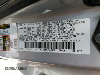 2008 Toyota Tacoma z VIN 5TETX22N68Z567516, wystawiony jako IAAI lot #42560571 z przebiegiem 146 000 mil mil oraz . Historia ofert i sprzedaży dostępna na DreamBid. Obrazek 9.