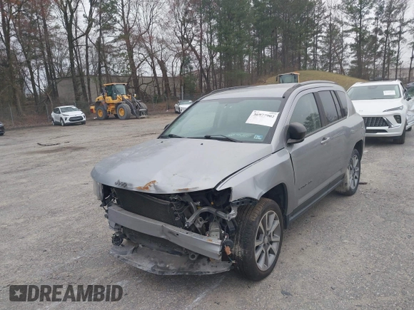 2017 Jeep Compass Sport with VIN 1C4NJCBA5HD166884, listed as a IAAI auction lot 36977902 with 64,921 mi miles and . Bid and sale history available at DreamBid. Image 6.