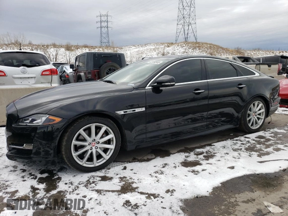 2019 Jaguar XJ with VIN SAJWJ1CD7K8W19566, listed as a Copart auction lot 43150345 with 29,020 mi miles and Salvage Title. Bid and sale history available at carsss.com. Image 1.