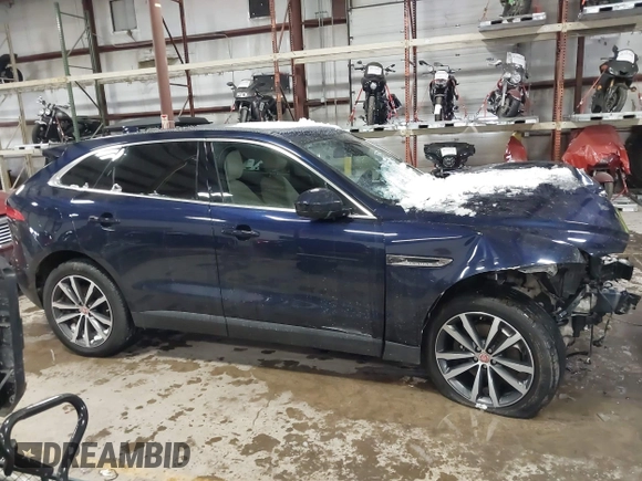 2017 Jaguar F-Pace 35t Prestige with VIN SADCK2BV3HA490505, listed as a IAAI auction lot 41621268 with 83,941 mi miles and . Bid and sale history available at DreamBid. Image 13.