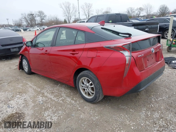 2016 Toyota Prius Two with VIN JTDKBRFU8G3506783, listed as a IAAI auction lot 41936228 with 172,288 mi miles. Bid and sale history available at carsss.com. Image 3.