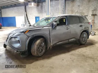 2023 Nissan Rogue S with VIN 5N1BT3AB2PC741059, listed as a Copart auction lot 60775535 with 16,364 mi miles and Salvage title. Bid and sale history available at DreamBid. Image 1.