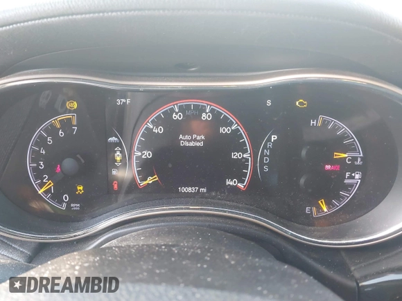 2015 Jeep Grand Cherokee Overland with VIN 1C4RJFCT3FC725239, listed as a IAAI auction lot 41779555 with 100,837 mi miles. Bid and sale history available at carsss.com. Image 7.