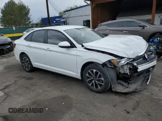 2024 Volkswagen Jetta S with VIN 3VW5M7BU2RM068794, listed as a Copart auction lot 55242115 with 16,952 mi miles and Salvage title. Bid and sale history available at DreamBid. Image 4.