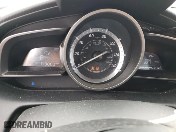 2016 Mazda CX-3 Touring with VIN JM1DKBC71G0123543, listed as a Copart auction lot 84657294 with 113,080 mi miles and Salvage Title. Bid and sale history available at carsss.com. Image 9.