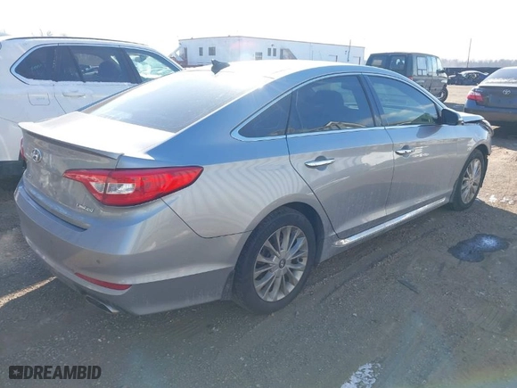 2015 Hyundai Sonata 2.4L Sport with VIN 5NPE34AF1FH142957, listed as a IAAI auction lot 41381762 with 143,597 mi miles. Bid and sale history available at carsss.com. Image 4.