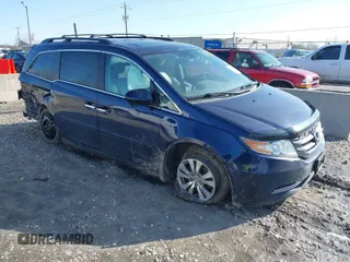 2015 Honda Odyssey EX-L with VIN 5FNRL5H60FB013359, listed as a IAAI auction lot 41930855 with 287,126 mi miles and . Bid and sale history available at carsss.com. Image 1.
