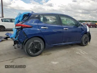 2025 Nissan LEAF SV Plus with VIN 1N4CZ1CV8SC561070, listed as a Copart auction lot 54385235 with 572 mi miles and Salvage Title. Bid and sale history available at carsss.com. Image 3.