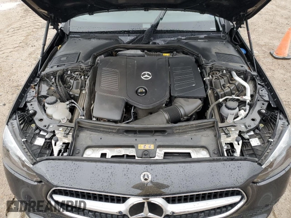 2022 Mercedes-Benz C 300 with VIN W1KAF4GB4NR018480, listed as a Copart auction lot 44809485 with 24,373 mi miles and Salvage Title. Bid and sale history available at DreamBid. Image 11.