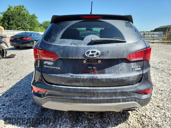 2018 Hyundai Santa Fe 2.4L with VIN 5XYZTDLB5JG555606, listed as a Copart auction lot 64206545 with 104,596 mi miles and Clean title. Bid and sale history available at DreamBid. Image 6.