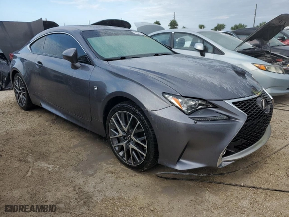 2015 Lexus RC 350 with VIN JTHSE5BC9F5000670, listed as a Copart auction lot 74921534 with 0 mi miles and Non Repairable. Bid and sale history available at carsss.com. Image 4.
