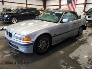1996 BMW 3-Series 328IC with VIN WBABK8322TET91316, listed as a Copart auction lot 80755474 with 0 mi miles and Salvage Title. Bid and sale history available at carsss.com. Image 1.