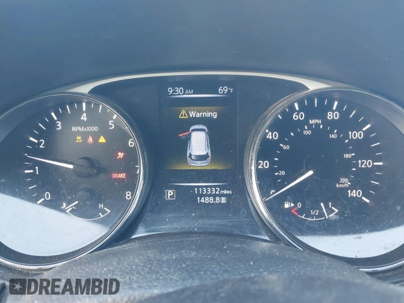 2016 Nissan Rogue SL with VIN 5N1AT2MT1GC741175, listed as a IAAI auction lot 41318987 with 113,332 mi miles. Bid and sale history available at carsss.com. Image 7.