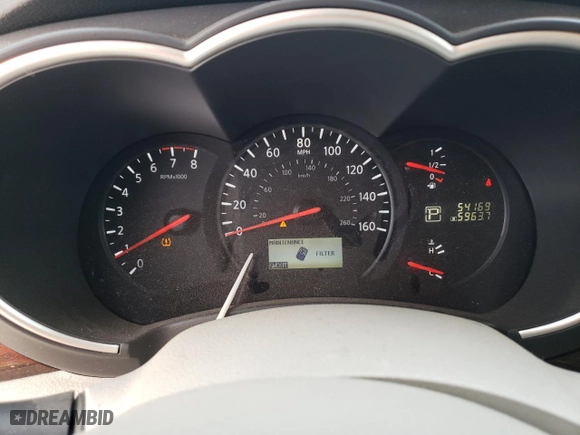 2014 Nissan Quest SV with VIN JN8AE2KP5E9105443, listed as a Copart auction lot 49068224 with 54,169 mi miles and Salvage Title. Bid and sale history available at carsss.com. Image 9.
