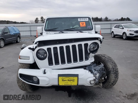2022 Jeep Gladiator Overland with VIN 1C6HJTFG0NL139242, listed as a Copart auction lot 85191674 with 21,230 mi miles and Salvage title. Bid and sale history available at DreamBid. Image 5.