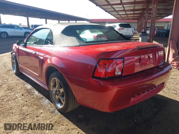 2000 Ford Mustang with VIN 1FAFP4445YF270477, listed as a IAAI auction lot 41205072 with 130,041 mi miles. Bid and sale history available at carsss.com. Image 3.